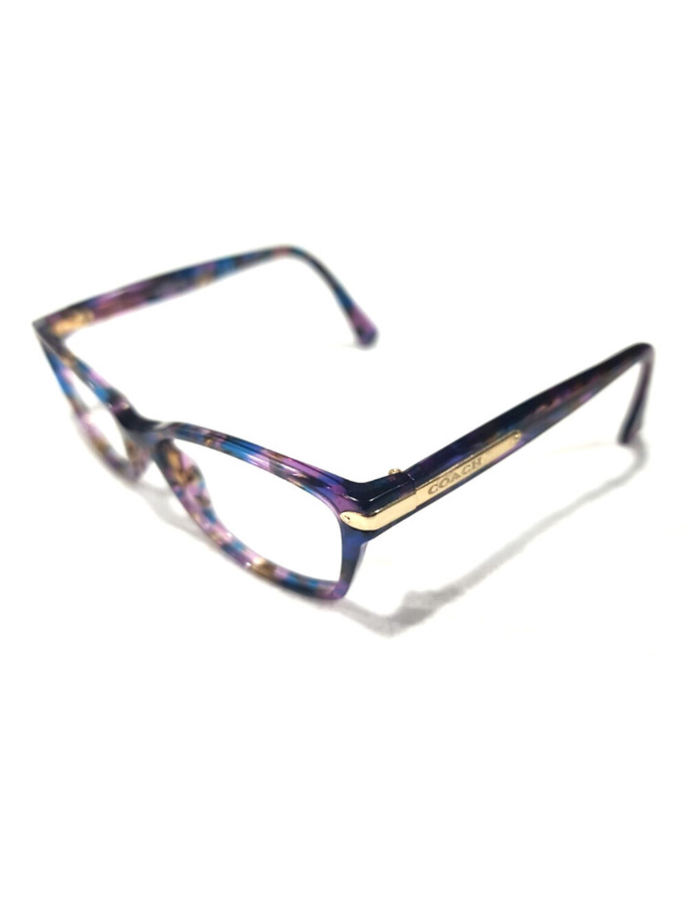 Coach HC6065 5288 Purple Confetti Oval Eyeglasses 51-17 135